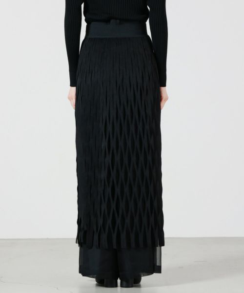 HYKE(ハイク)】 ULTRASUEDE NET SKIRT｜PARIGOT ONLINE（パリゴ