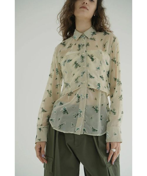 CLANE(クラネ)】 FLOWER OPAL BUSTIER SHIRTS｜PARIGOT ONLINE（パリゴ
