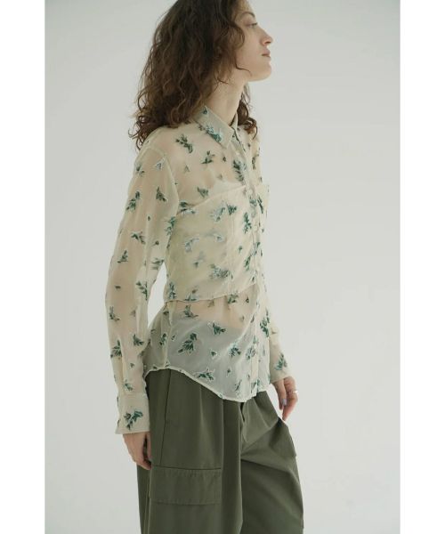 CLANE(クラネ)】 FLOWER OPAL BUSTIER SHIRTS｜PARIGOT ONLINE（パリゴ