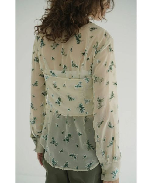 FLOWER OPAL BUSTIER SHIRTS/CLANE クラネ FLOWER OPAL BUSTIER SHIRTS｜TOPS(トップス)｜CLANE OFFICIAL ONLINE