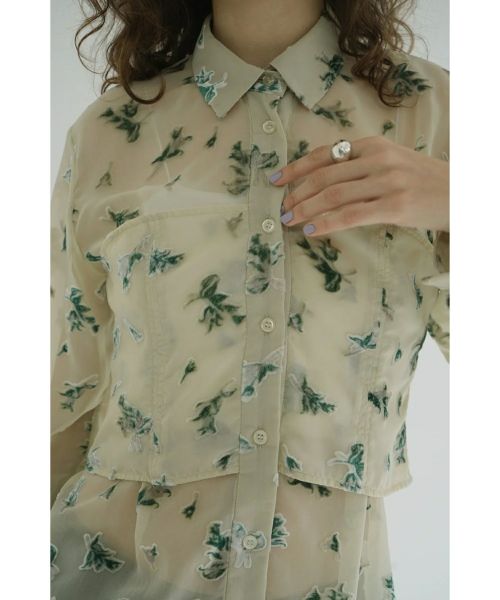 CLANE(クラネ)】 FLOWER OPAL BUSTIER SHIRTS｜PARIGOT ONLINE（パリゴ