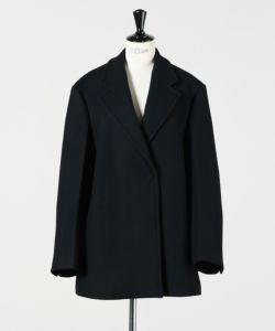 大幅値下JILSANDER ジルサンダー ウールシルク ショート Pコート JIL SANDER | ライトコート ブラック メンズ | YOOX
