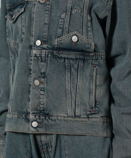 MM6 Maison Margiela ダークデニムジャケット ブラック（黒）系 MM6 Maison Margiela(エムエムシックス
