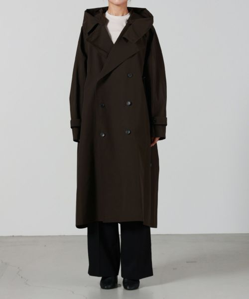 【極美品】VACHEMENT★シェルタフタトレンチコート　カーキ　定番　フリー VACHEMENT リサイクルシェルタフタトレンチコート | Pasand by
