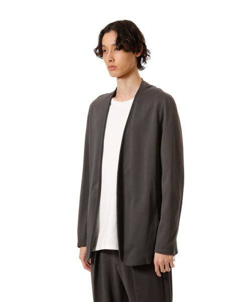 ATTACHMENT(アタッチメント)】 COTTON DOUBLE FACE COLLARLESS