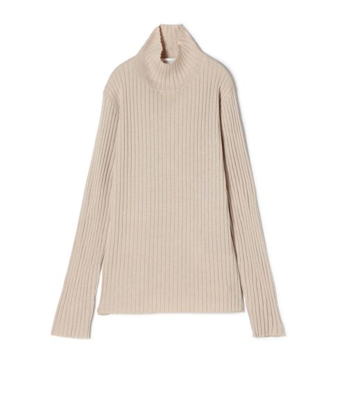 【PARIGOT】 フォックスカシミヤニット（ライトベージュ）定価29700円！ PARIGOT(パリゴ)】 シルクカシミヤハイネックニット｜PARIGOT