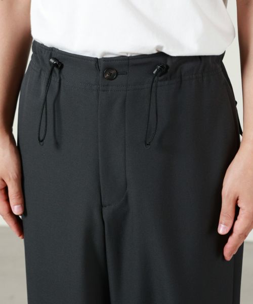 未使用級 ATON エイトン Back satin basic pants 4 ATON(エイトン)】 BACK SATIN UTILITY PANTS｜PARIGOT ONLINE