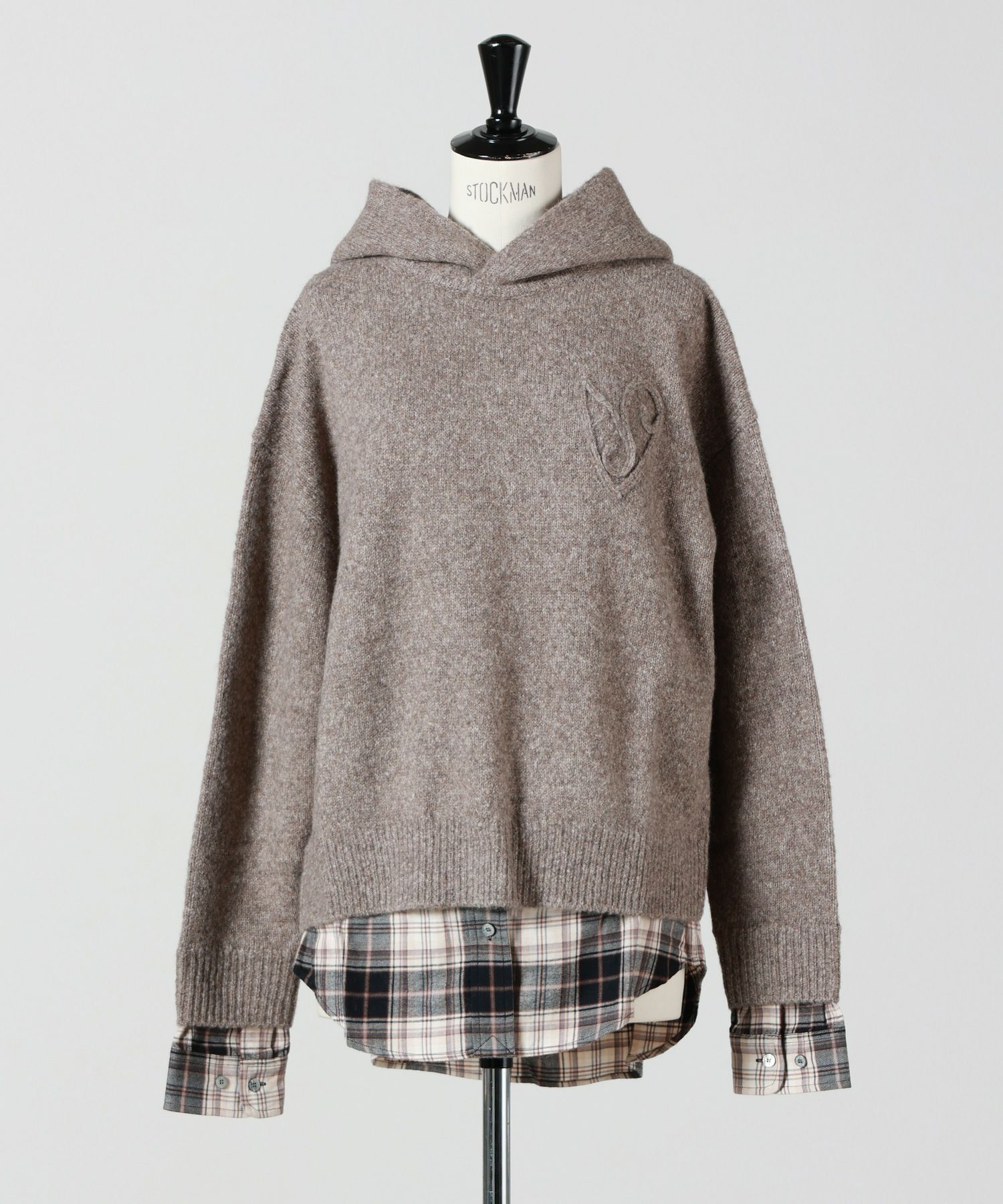 Acne Studios(アクネストゥディオズ)】 レイヤードウールフーディ