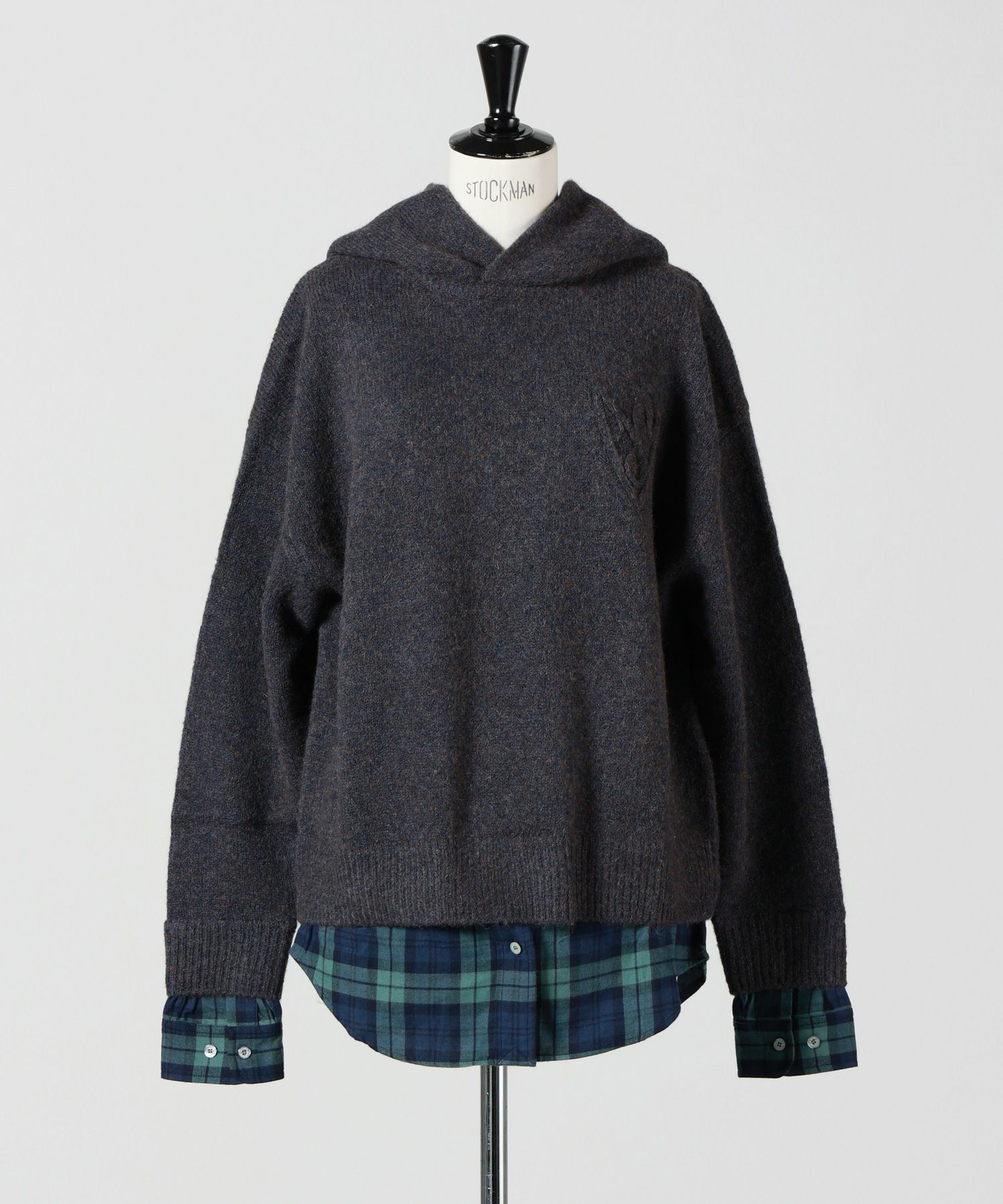 Acne Studios(アクネストゥディオズ)】 レイヤードウールフーディ