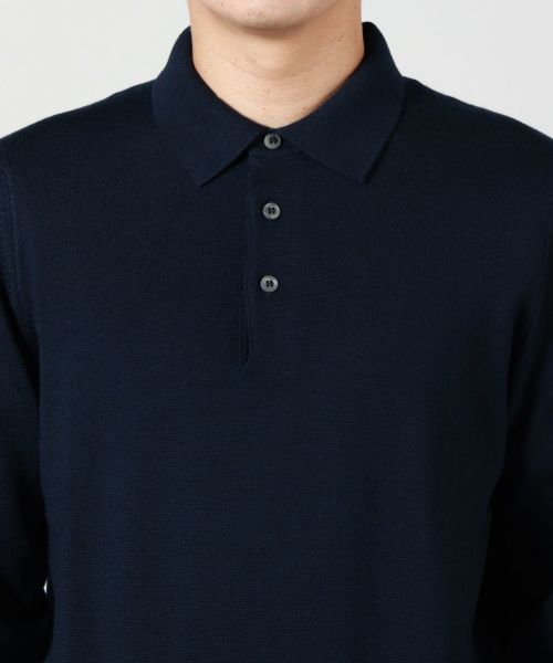 Gran Sasso(グランサッソ)】 メリノ12Gポロ長袖｜PARIGOT ONLINE