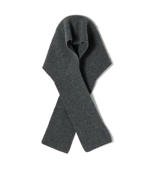 HYKE(ハイク)】 RIBBED KNIT WOOL HOODED SCARF｜PARIGOT ONLINE