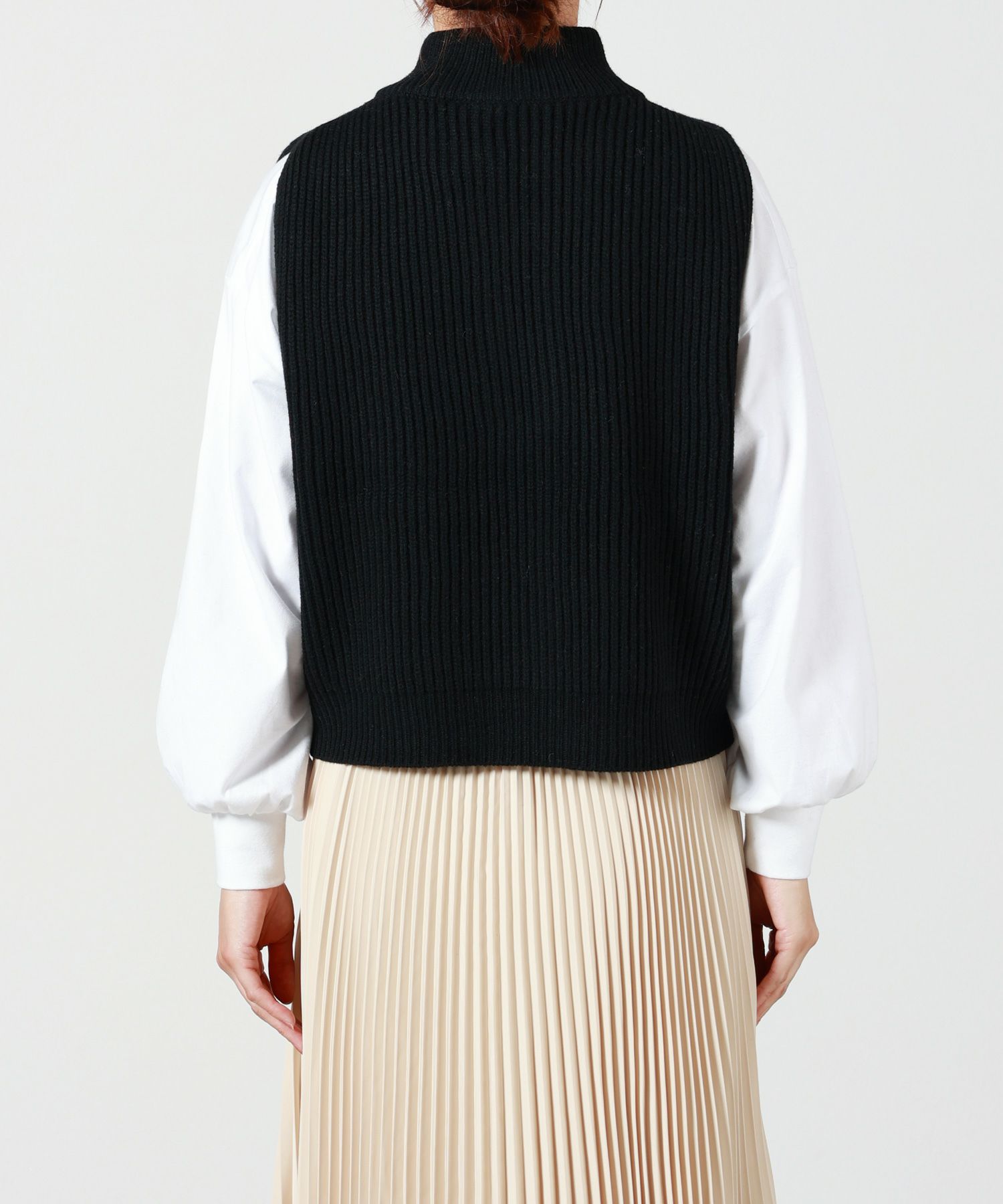 HYKE(ハイク)】 RIBBED KNIT WOOL VEST｜PARIGOT ONLINE（パリゴ