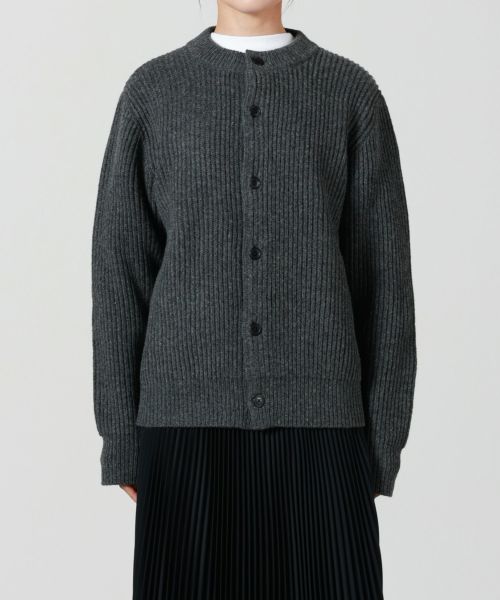 HYKE(ハイク)】 RIBBED KNIT WOOL CARDIGAN｜PARIGOT ONLINE（パリゴ