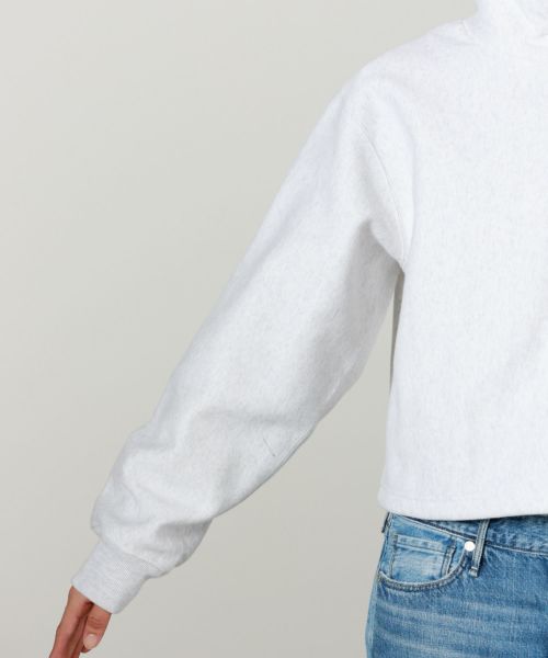 PHEENY(フィーニー)】 Athletic fleece half zip P/O short