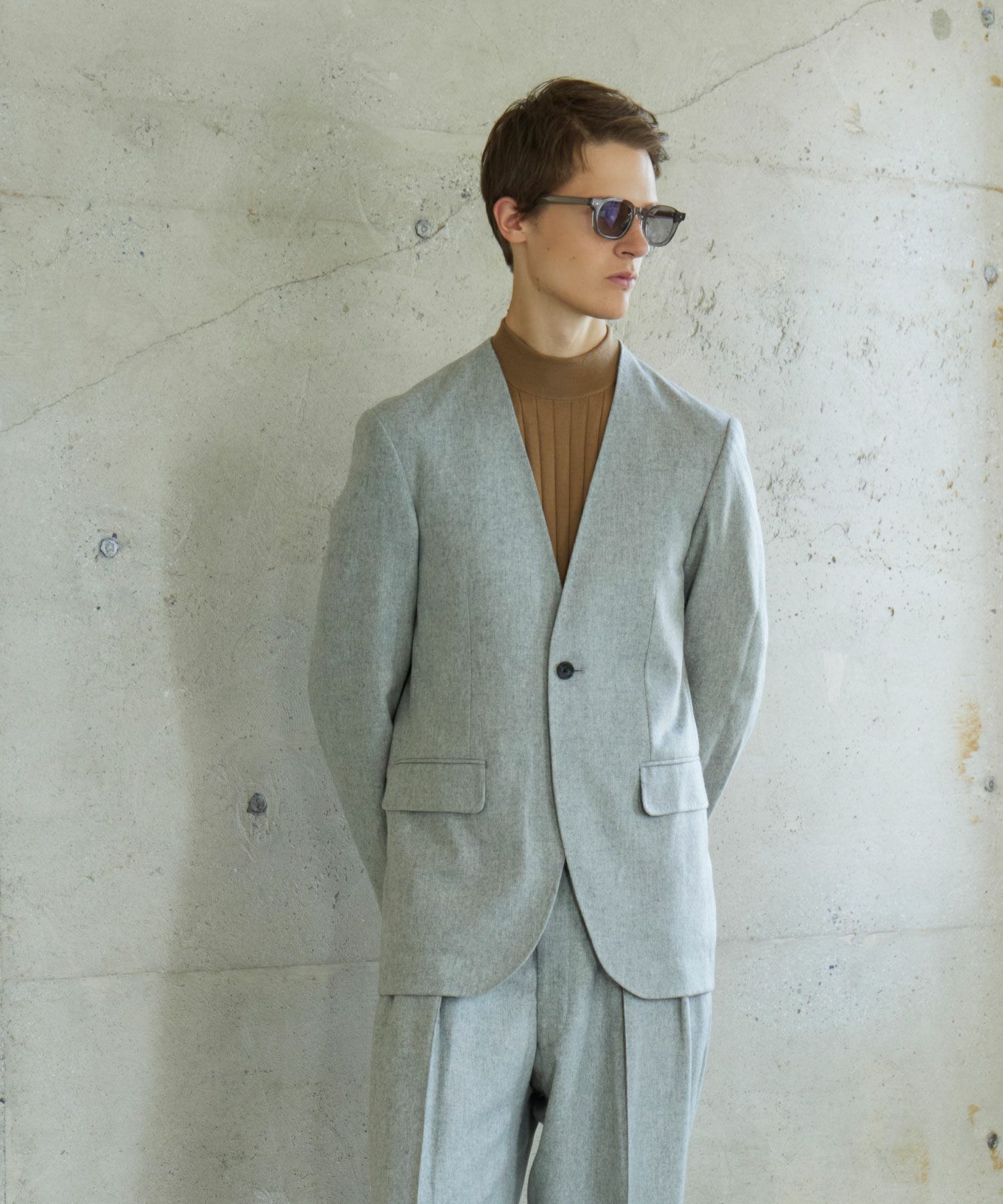 RAINMAKER(レインメーカー)】 PARIGOT別注 LIGHT FLANNEL NO COLLAR 