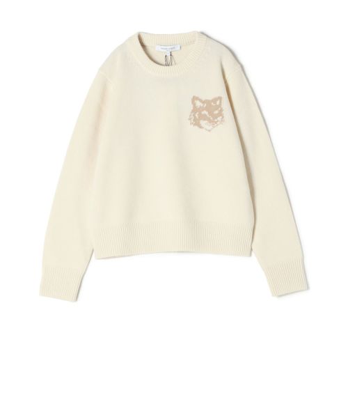 MAISON KITSUNE(メゾンキツネ)】 フォックスヘッドインターシャ メリノ