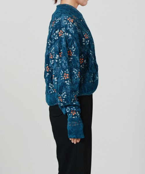 Mame Kurogouchi(マメ クロゴウチ)】 Floral Motif Chenille