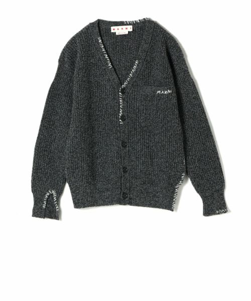 MARNI(マルニ)】 ウールカーディガン マルニメンディング刺繍