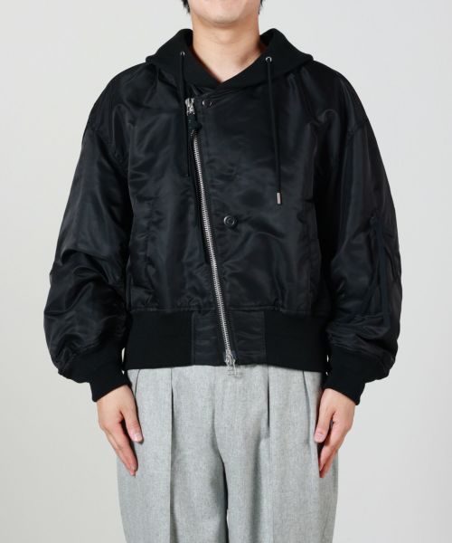 Tamme(タム)】 NOTCHED LAPEL HOOD MA-1｜PARIGOT ONLINE