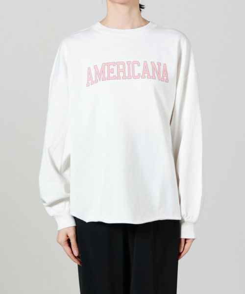 AMERICANA(アメリカーナ)】 USED加工ロングスリーブTシャツ