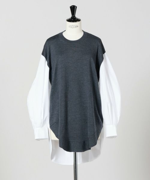 【極美品】ENFOLD エンフォルド COMBI T-SHIRT サイズ38 11012300HA7802790010001?$VS_1500$