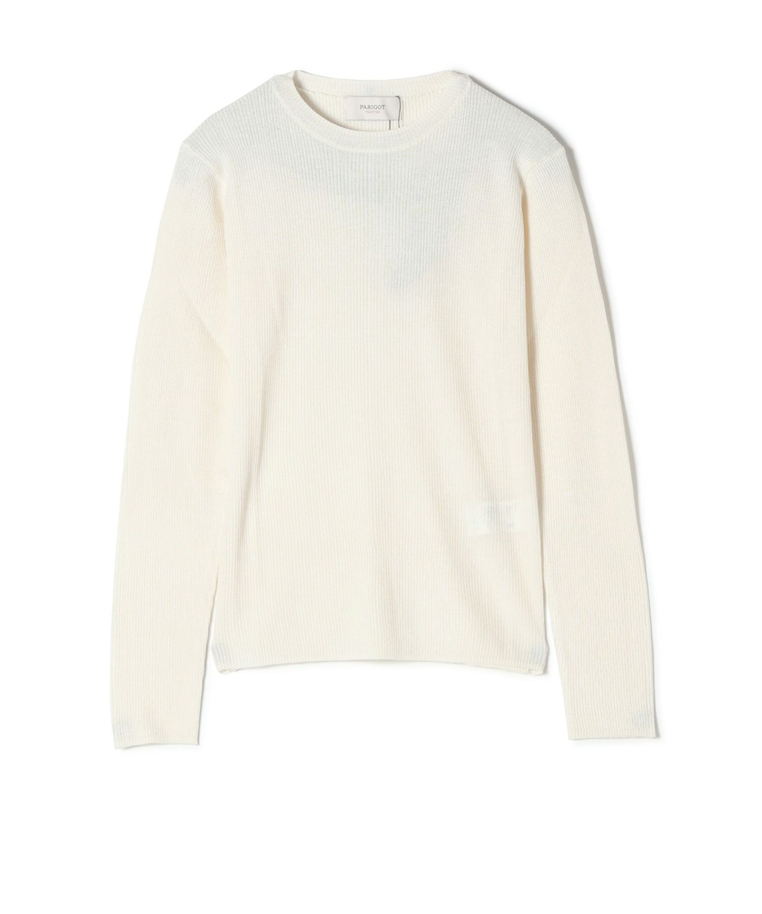 PARIGOT PRESTIGE　シルクラメクルーネックニット