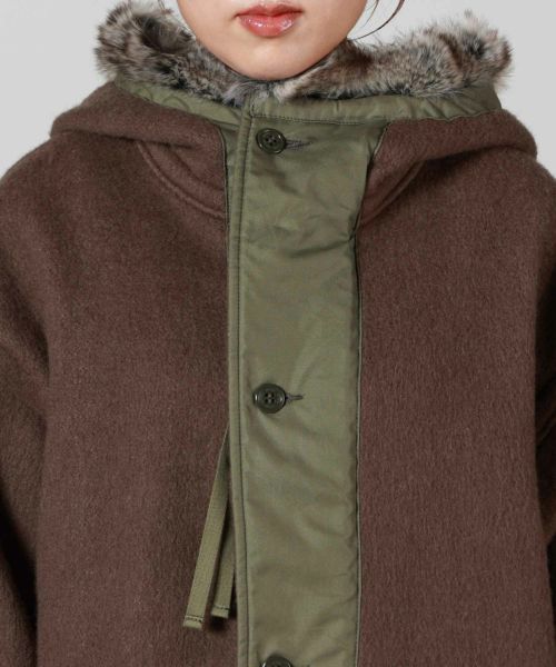 HYKE M-43 FILED PARKA LINER COAT カーキ 送料無料】TYPE M―43 FIELD PARKA LINER