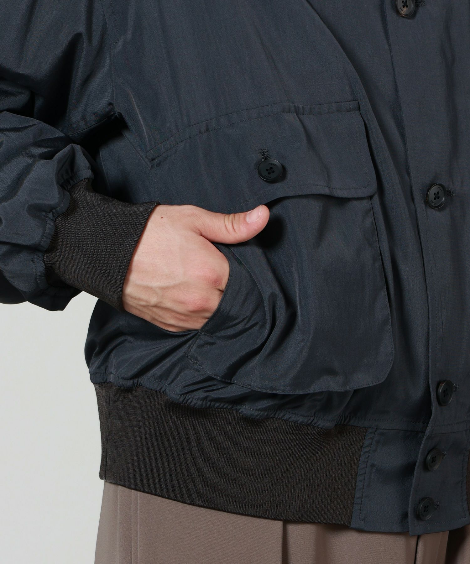 YOKE(ヨーク)】 SILK NYLON DRIVING BLOUSON｜PARIGOT ONLINE（パリゴ