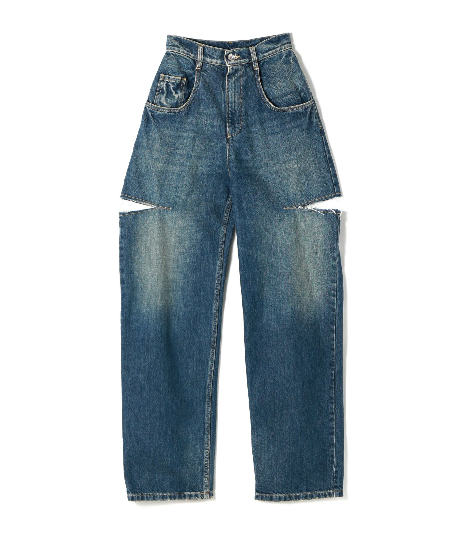 Maison Margiela(メゾンマルジェラ)】 カットアウトジーンズ｜PARIGOT