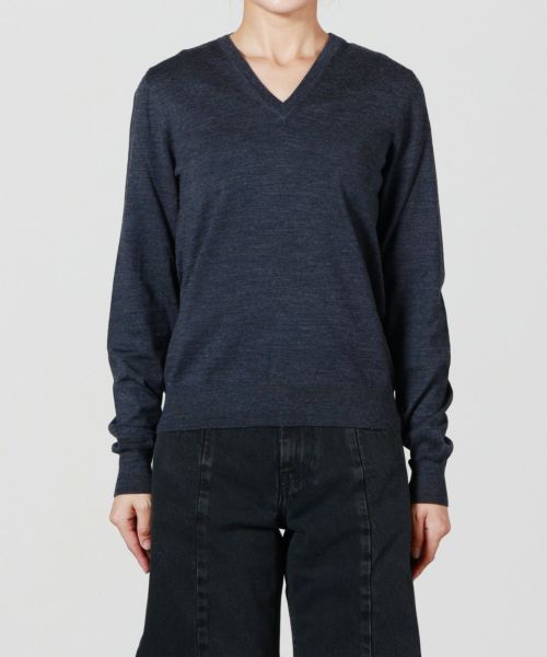Maison Margiela(メゾンマルジェラ)】 ウールVネックニット｜PARIGOT