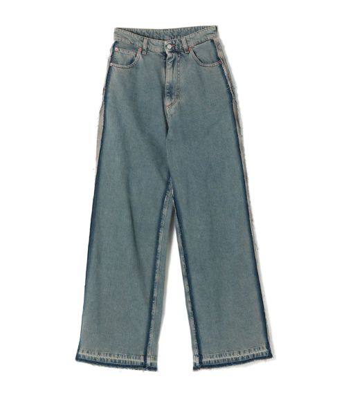 MM6 Maison Margiela メゾンマルジェラ ワイドレッグデニム MM6 MAISON MARGIELA｜WIDE DENIM｜BLUE｜2024秋冬｜正規 通販 S