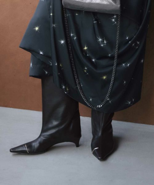 【新品未使用】HENRI EN VARGO CARME BLACK ブーツ Carme black ミドル丈ブーツ ブラック - HENRI EN VARGO (ヘンリ エン