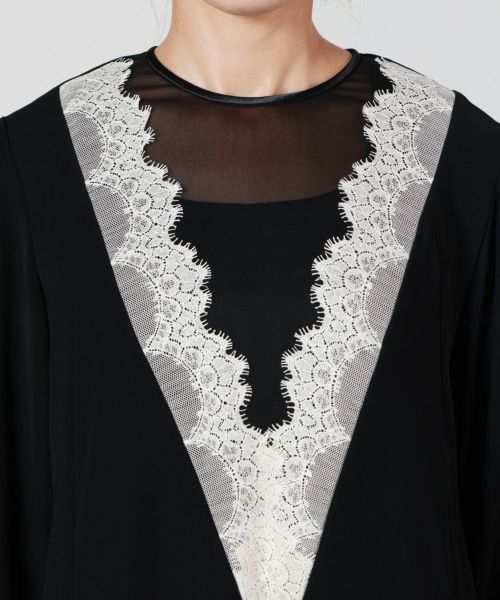 LOKITHO(ロキト)】 LACED V NECK TUNIC DRESS｜PARIGOT ONLINE（パリゴ