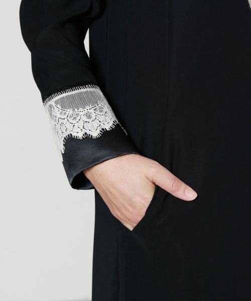 LOKITHO(ロキト) LACED V NECK TUNIC DRESS