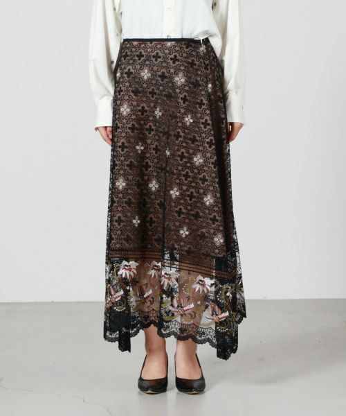 MURRAL(ミューラル)】 Everlasting embroidery lace skirt