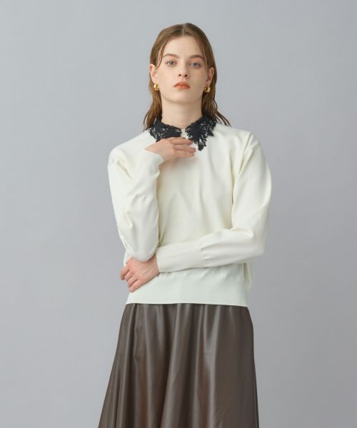 PARIGOT(パリゴ)】 レースカラーニット｜PARIGOT ONLINE（パリゴ