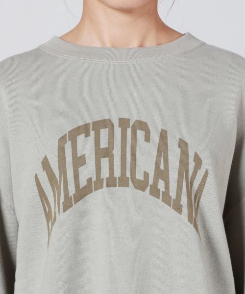 AMERICANA(アメリカーナ)】 クロップドカットオフスウェット