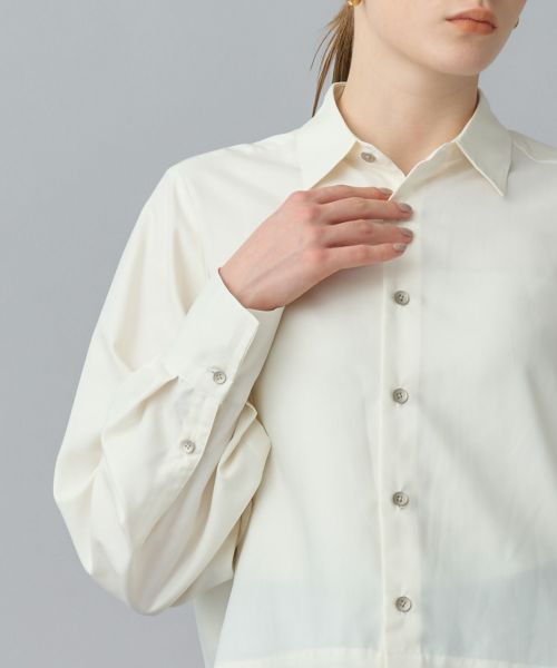 パリゴ　トップス PARIGOT(パリゴ)】 スリーブボタンクロップドシャツ｜PARIGOT