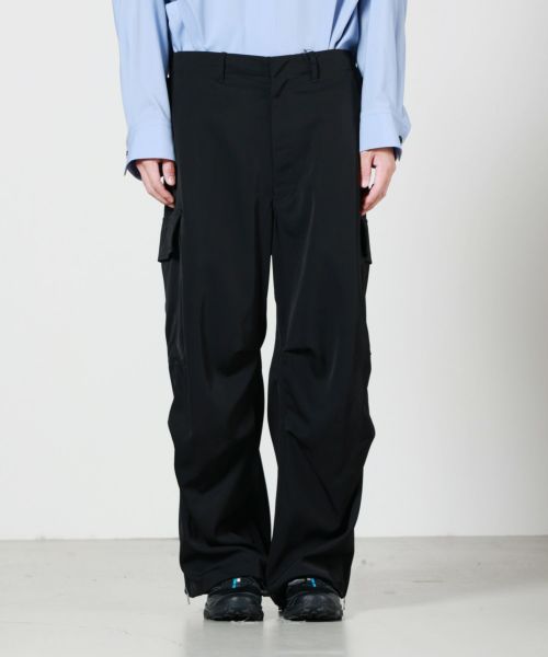 08sircus(08サーカス)】 Light twill parachute zip pants