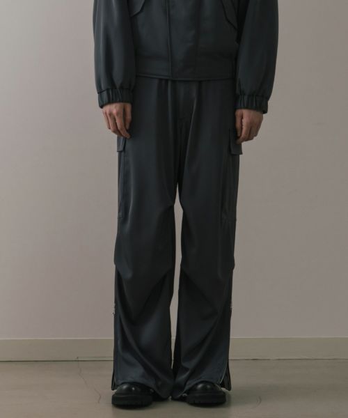08sircus(08サーカス)】 Light twill parachute zip pants