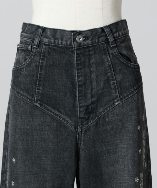 FETICO(フェティコ)】 EMBROIDERED STRAIGHT JEANS｜PARIGOT