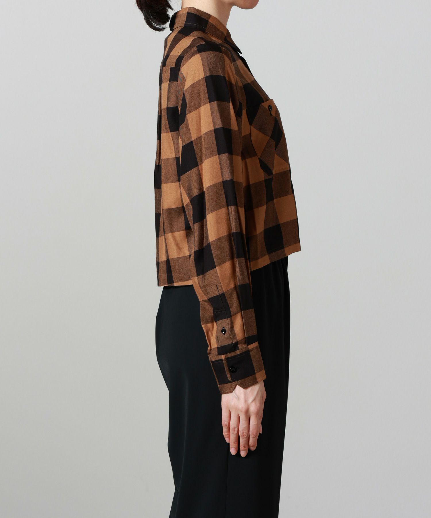 HYKE(ハイク)】 RAYON PLAID SHIRT｜PARIGOT ONLINE（パリゴオンライン）