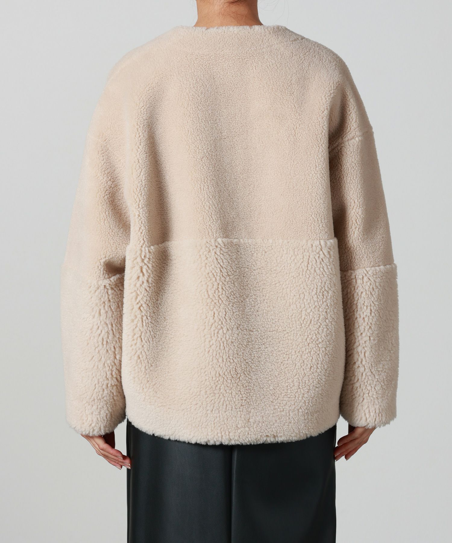 MICA&DEAL(マイカ＆ディール)】 リバーシブルボアショートコート