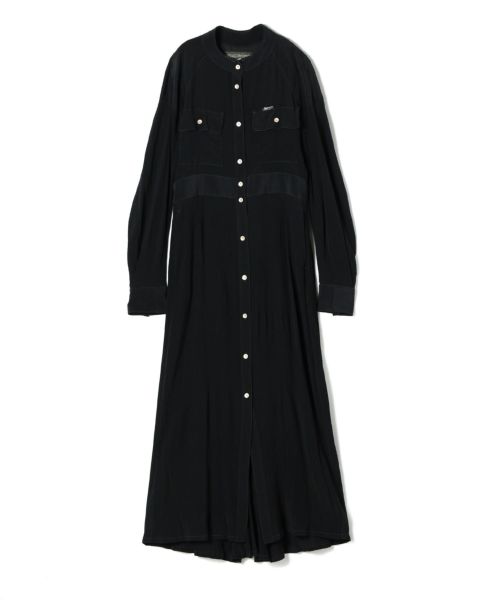 PHOTOCOPIEU(フォトコピュー)】 ATLAS COLOR STICHING SHIRT DRESS