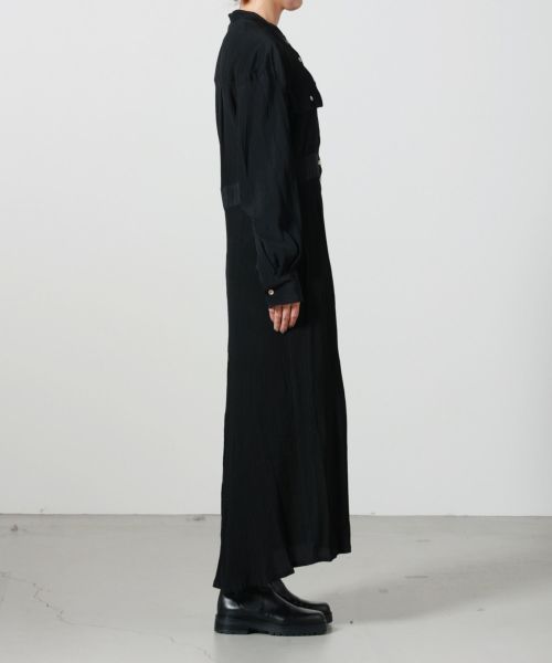 PHOTOCOPIEU(フォトコピュー)】 ATLAS COLOR STICHING SHIRT DRESS