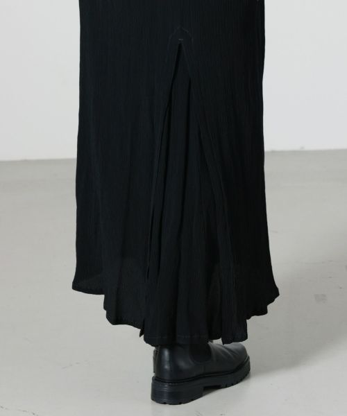 PHOTOCOPIEU(フォトコピュー)】 ATLAS COLOR STICHING SHIRT DRESS