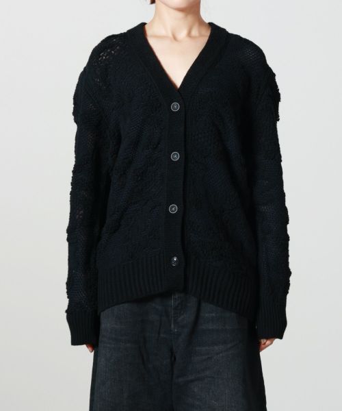 PHOTOCOPIEU(フォトコピュー)】 ORINA PUFF SHOULDER CARDIGAN