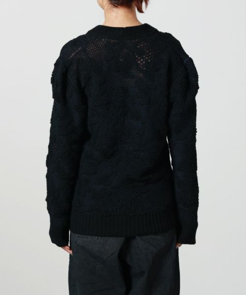 PHOTOCOPIEU(フォトコピュー)】 ORINA PUFF SHOULDER CARDIGAN