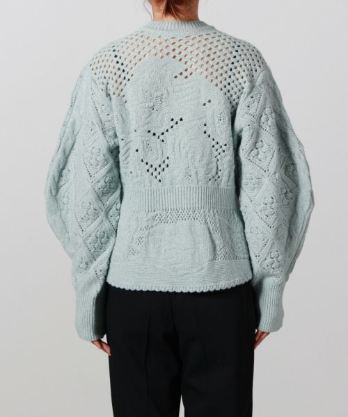 Mame Kurogouchi(マメ クロゴウチ)】 Multi Pattern Low Gauge Knitted