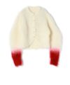 Mame Kurogouchi(マメ クロゴウチ)】 Fur Knitted Cardigan｜PARIGOT